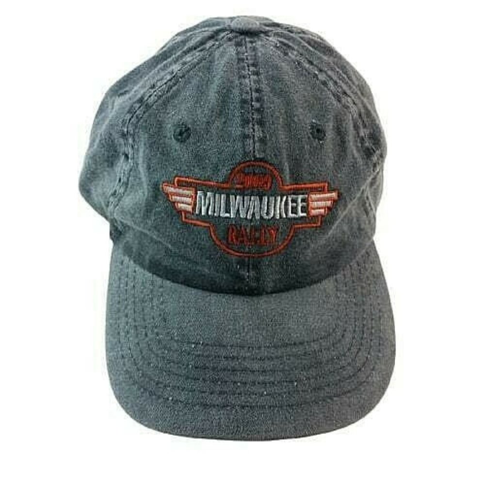 2000 Milwaukee Rally Brookfield Square WI Strapback Hat VTG